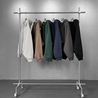 370GSM Dual-Zip Hooded Jacket – Boxy Cropped Fleece-Lined Streetwear Overshirt (Unisex Retro Open Front)
