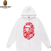 A Bathing APE BAPE-BAPE CAMO Series Camouflage Ape Head Pattern Printed Pure Cotton Hooded Sweatshirt For Both Men And Women
