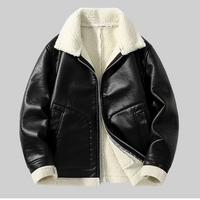 autumn and winter new style plus velvet and thickened fur all-in-one jacket fashionable lapel lamb wool warm jacket for young and middle-aged people
