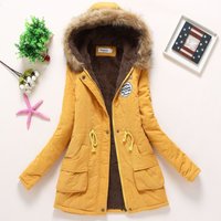 Clothing 2024 Winter Medium Long Cotton Coat Large Fur Collar Lambskin Coat Plus Velvet Thickening Loose Cotton Clothes Trendy