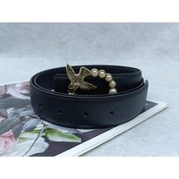 Cross Border Popular Bird And Swallow 3.0cm Wide Belt, Simple And Fashionable Fashion Trend, Men's And Women's Belt Manufacturer Wholesale