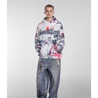 Clothing Hip Hop 3D Printing High Street Loose Hoodie Sweater Jacket