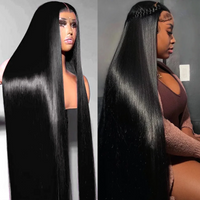 30 inch Lace Front Wig Human Hair 180% Density Straight 13×4 Lace Front Wigs Human Hair Pre Plucked Transparent Hd Lace Frontal Wigs Human Hair