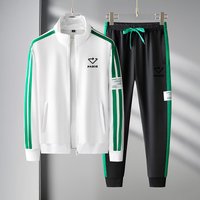 Men’s Zip-Up Hoodie & Jogger Set With Triangle Print – Casual Two-Piece Outfit, Streetwear Tracksuit