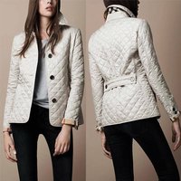Clothing fashion temperament lapel single breasted slim warm spinning cotton clothing