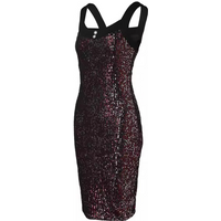 Clothing ODS5341 series style low neck houndstooth tight dress