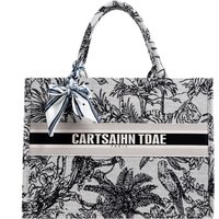 Fashion Luxury canvas Tote Bag Handbag Large Capacity Jacquard Retro Exquisite