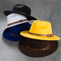 Xiyin Cross Border Hot Selling European American Fashion Casual Woolen Fedora Jazz Hat