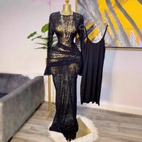Sexy Mesh Floral Flocked Pleated Dress Autumn 2025 Inner Layer European American Cross Border Clothing