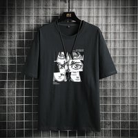 Men's clothing high street short-sleeved men's summer ins retro t-shirt men's design niche trend loose versatile clothes