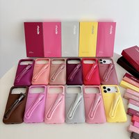 Hailey Style Silicone IPhone 15 IP 14 Phone Case 13 3D 17 Lip Gloss Three Piece Set