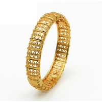 Voghion Bangles Dubai bride goldplated alloy bracelet Ethiopian womens sand gold jewelry bracelet wholesale