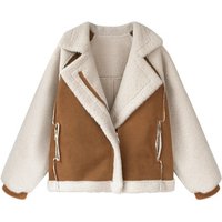 Women's Clothing Autumn And Winter New Coat For Women All Match Loose Fur Suede Short Velvet Motorcycle Jacket