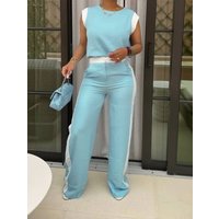 Clothing Suit Belt Slim Fit Elegant Belted Blazer & Pants Set – Slim Fit Office Suit – S M L XL XXL