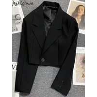 Elegant Blazers Fashion Crop Tops 2023 Jackets Clothes Casual Blazer Mujer Vestes Femme Loose Long Sleeve