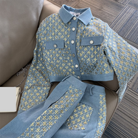 Clothing Suit Pants Early Autumn Casual Fashionable Wide Leg Pants Fashionable Versatile Two Piece Suit