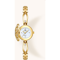Luxurious Vintage Open-back Ladies' Wristwatch - A Gift For Your Loved One On Festivals.