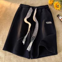 Men's Basketball Shorts Casual Loose Fit Hip Hop Style Summer Shorts Cotton Blend Comfortable Athletic Shorts For Sports & Streetwear