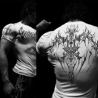 Gothic Streetwear Gym T Shirt – Oversized Dark Print Short Sleeve 