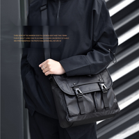 Postman men's large capacity workwear, leisure backpack, one shoulder crossbody bag, chest bag