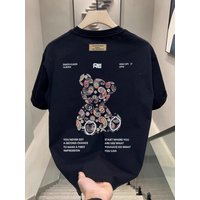 100% cotton high quality round neck pullover short sleeve t shirt