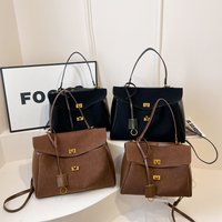 Bags High Quality Suede Shoulder Bag Rodeo Large Capacity Commuter Tote Bag Fashionable Underarm Bag