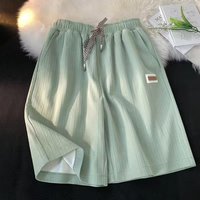 Clothing Summer Ice Silk Shorts Loose Salt Series 3 Casual Wide Leg Mid Length Pants