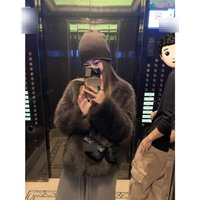 Luxury-Look Fur Coat – Mocha Grey-Brown, Eco-Friendly & Plush, Sleeveless Winter Staple For Effortless Elegance