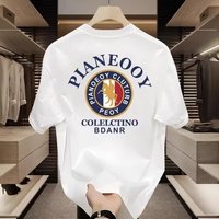 Men's Heavyweight Cotton T-Shirt 100% Cotton Short Sleeve Loose Fit Trendy Cool High End Summer Top New Arrival