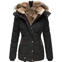 โโWomen's Winter Warm Faux Fur Trim Hooded Coat With Zip-Up Long Sleeve Slim Fit Padded Jacket โ W128 (Pink, Red, Black, Blue, Army Green, Beige)โโ