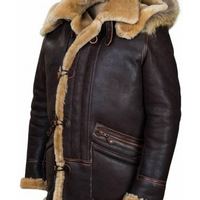 Clothing zipper bag hooded fur jacket