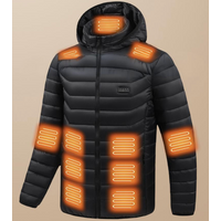 Clothing Winter heating cotton coat USB electric heating cotton jacket heating large area electric heating cotton coat warm heating clothing