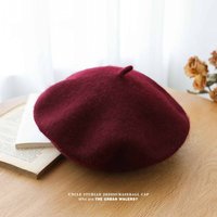 Unisex Wool beret woman retro autumn-winter everything breathable artist hat summer thin hipster woman