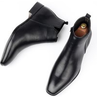 Men's Chelsea Boots Foreign Trade Small Square Head Men's Shoes Versatile Fashion Cross Border Men's Short Boots Ankle Boots