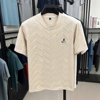 Clothing Summer High Quality Jacquard Short Sleeved T Shirt Round Neck Simple Versatile Pony Embroidered T Shirt