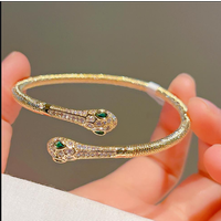 Jewelry & Accessories Opening Adjustable Snake Bracelet Sweet and Exquisite Sparkling Super Flash Bracelet Accessory Bracelet J292