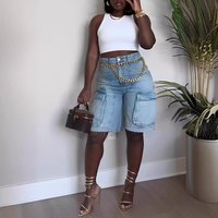 Clothing Spring Summer Denim Ripped Straw Washed Work Pocket Jeans