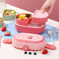 Portable Lunch Box With Compartments For Students And Office Workers, Microwaveable Lunch Box, Cross Border Lunch Box, Lunchbox