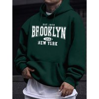 Autumn Winter Casual Fashionable Loose Hoodie Smiling Face Pattern Printed Long Sleeved Warm Pullover Sweater