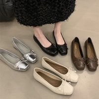 single shoes bow bow single shoes