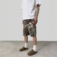 Men's Clothing High Street Retro Street Harajuku Camouflage Print Loose Workwear Casual Shorts