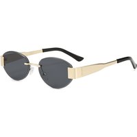 Frameless Trimmed Metal Sunglasses Cross Border Retro UV400 Trendy Sunglasses High End Fashion