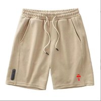Clothing Sports Casual 5 Point Pants Heart Print Pattern Trendy Y2K Heart Beach Pants