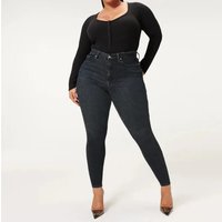 Clothing Large Elastic Skinny Jeans Ripped Nine Points Large Belly Lifting Hip Lifting Pants