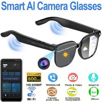 800W Photo Video Recording Simultaneous Interpretation Bluetooth Call AI Smart Glasses