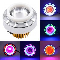 motorcycle LED flash modified headlight ghost fire angel eye demon eye dual light lens laser cannon