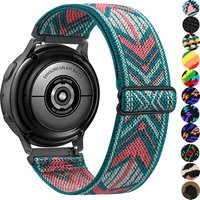 20mm 22mm strap Samsung Galaxy watch 4 classic 46mm Active 2 Gear S3 5 5 pro 44mm 40mm Nylon Elastic Huawei GT 2 3 Pro band