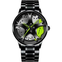 Fully automatic non mechanical car wheel hub quartz watch Korean version trendy student watch