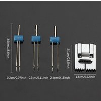 Double needle 2 3 4mm suitable presser foot 9 channel thick thin Tucker presser foot combination