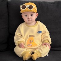 Spring Autumn Long Sleeve Romper Outing Clothes One piece Outfit Pure Cotton Stylish